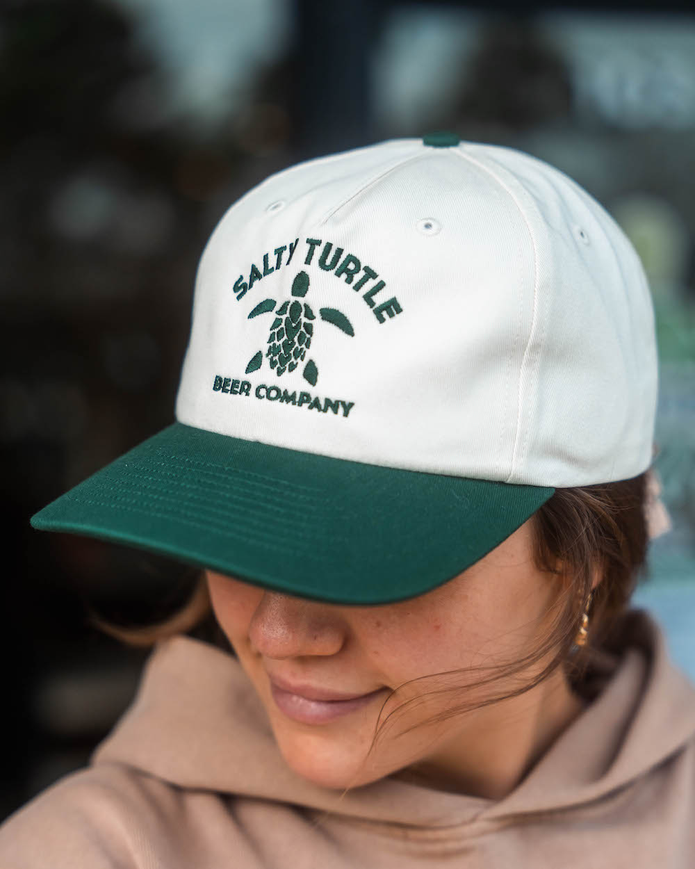 Hat '2Tone' White/Green