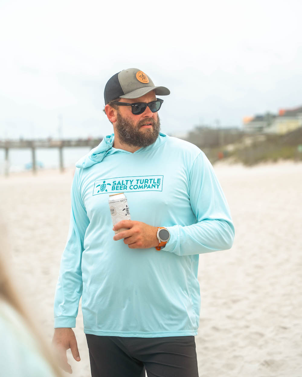 Hooded Fishing Shirt (Blue)