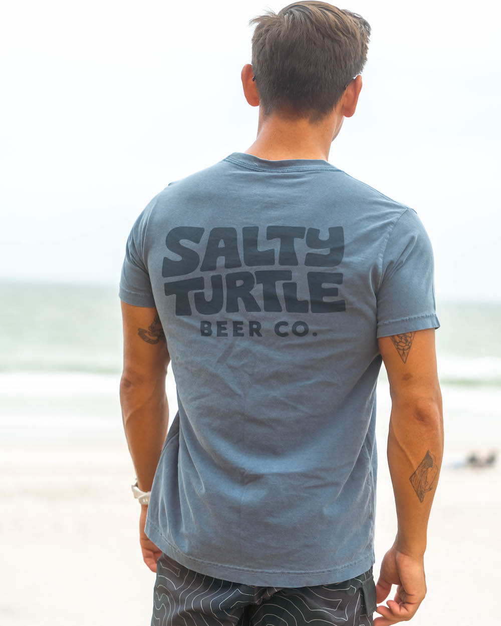 T-Shirt ‘Outline’ (Denim)