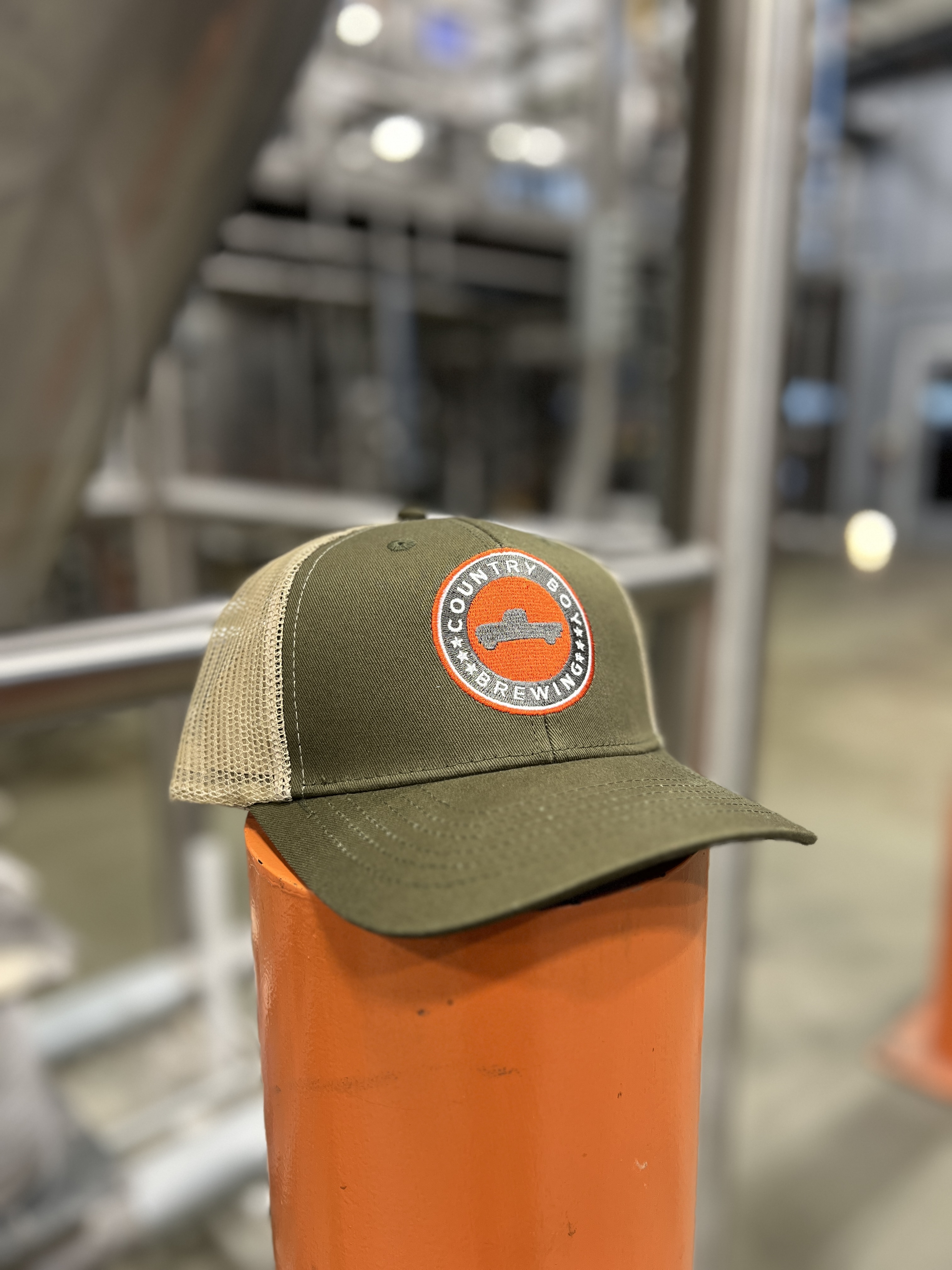 Green And Tan Trucker Hat Country Boy Brewing S Online Shop   IMG 6862 