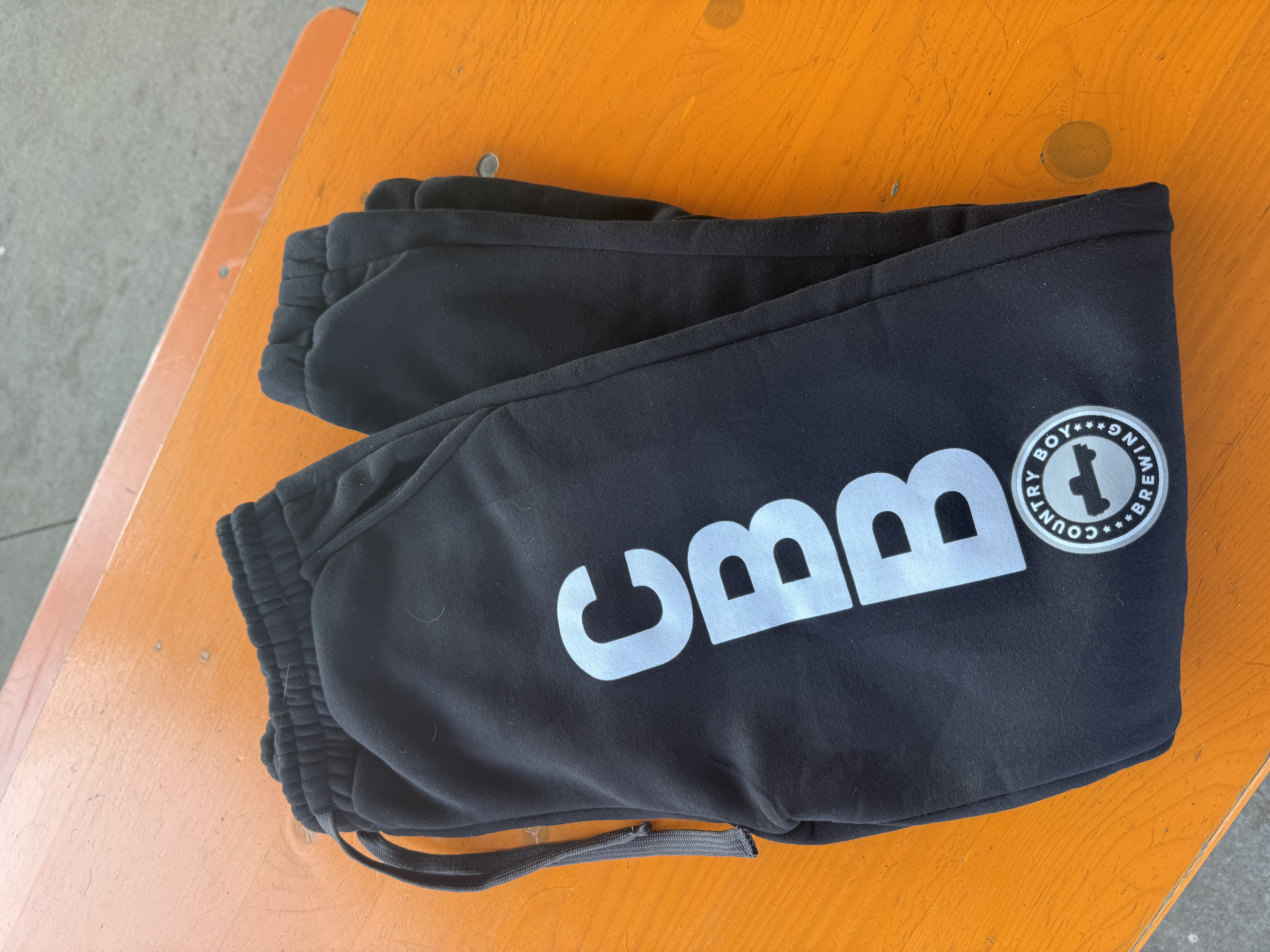 Black Joggers, light gray CBB and Country Boy Logo