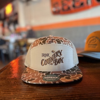 Autumn Camo - Brown letters drink Country Boy