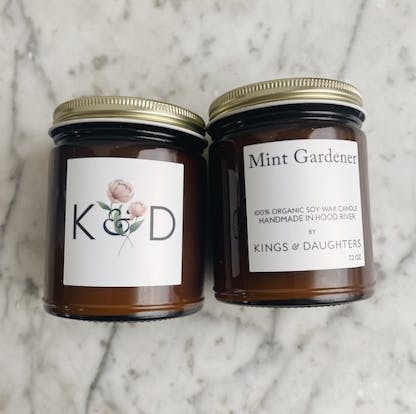 the mint gardener candle