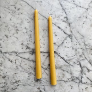 beeswax tapers