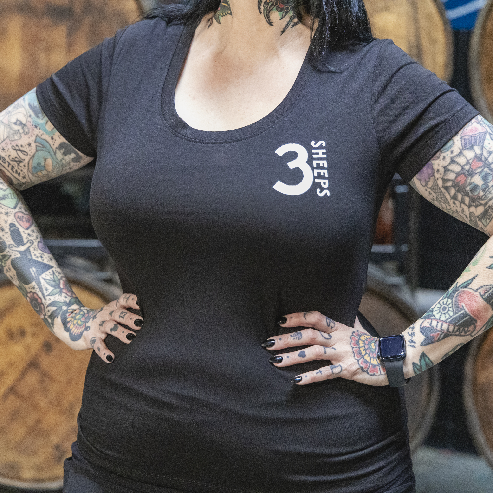 Tee - Ladies Swoop Neck