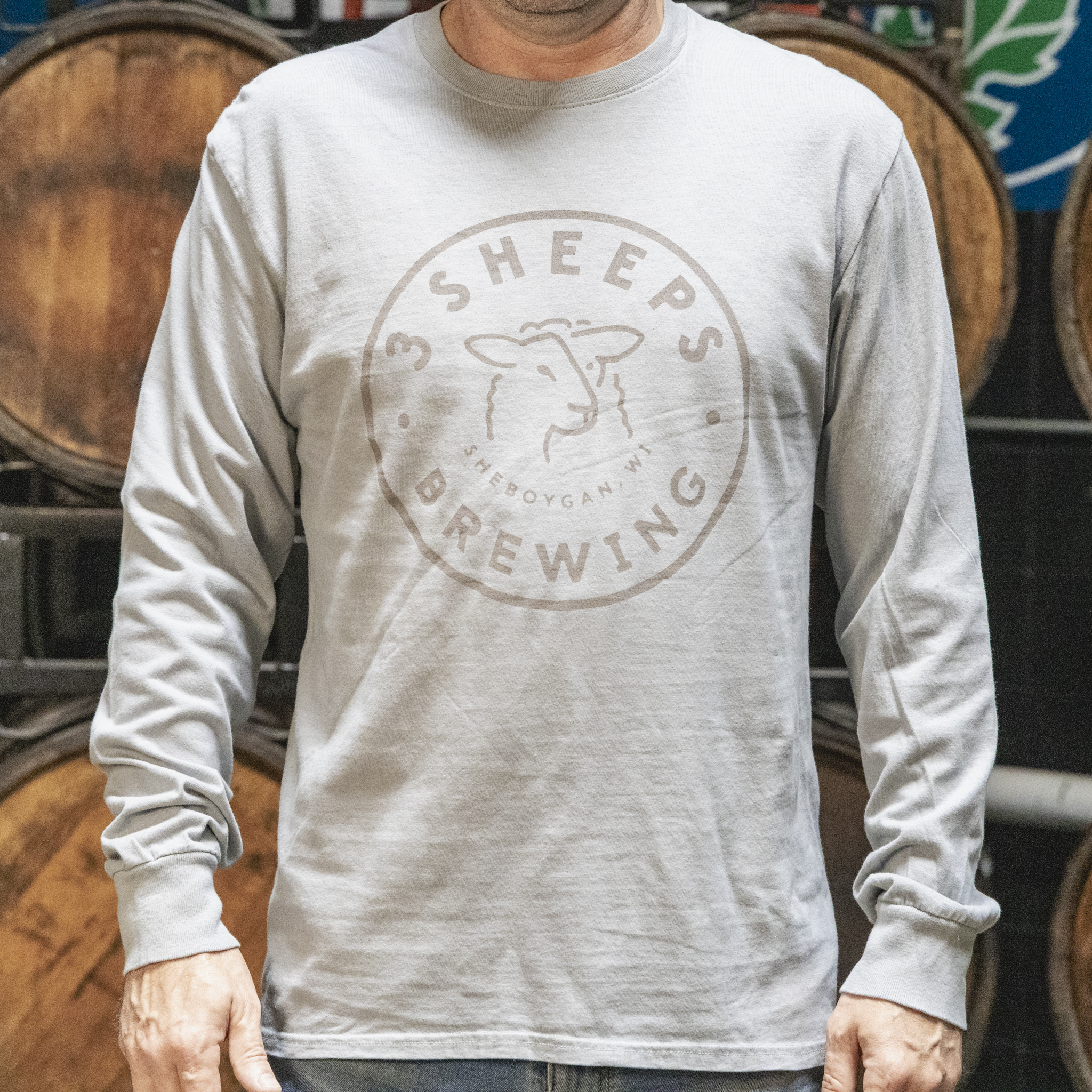 Long-Sleeve Tee, Gray