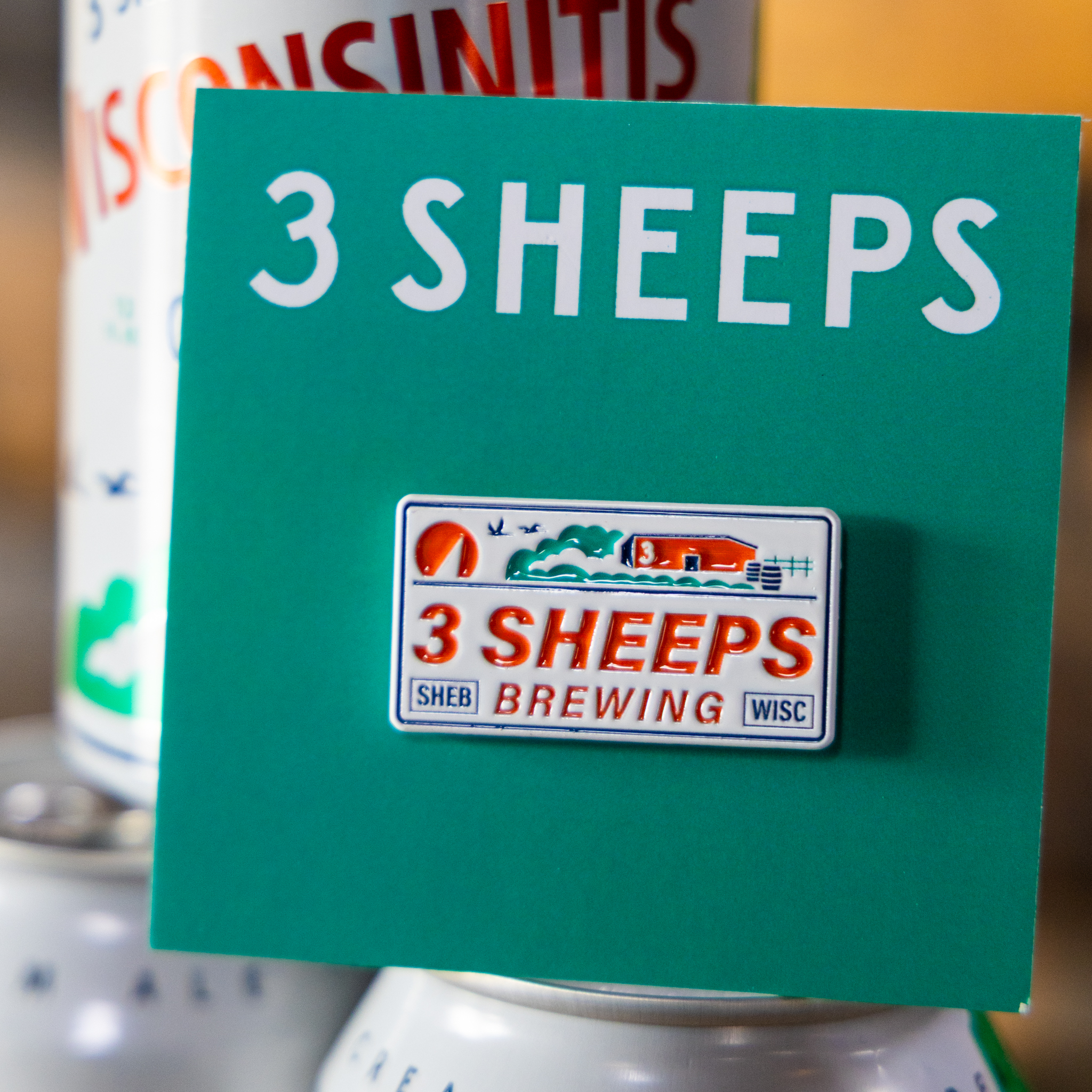 Enamel Pin - Wisconsin License Plate