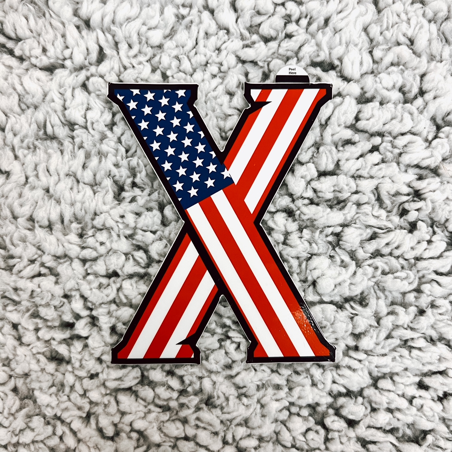 flag x sticker