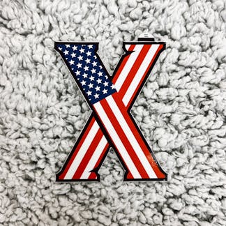 flag x sticker