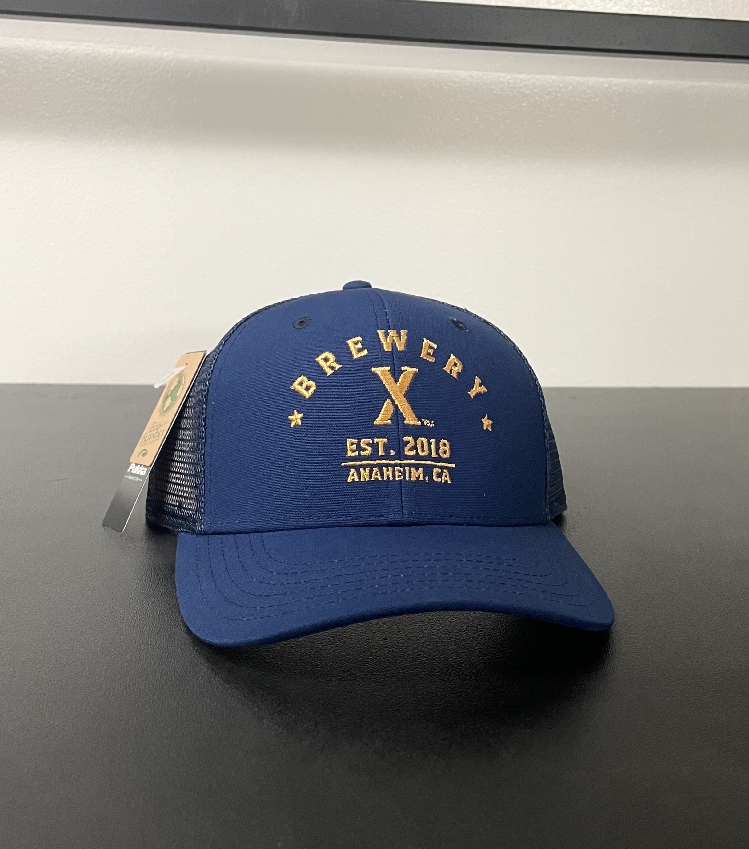 Dark Blue Hat with Gold Emblem