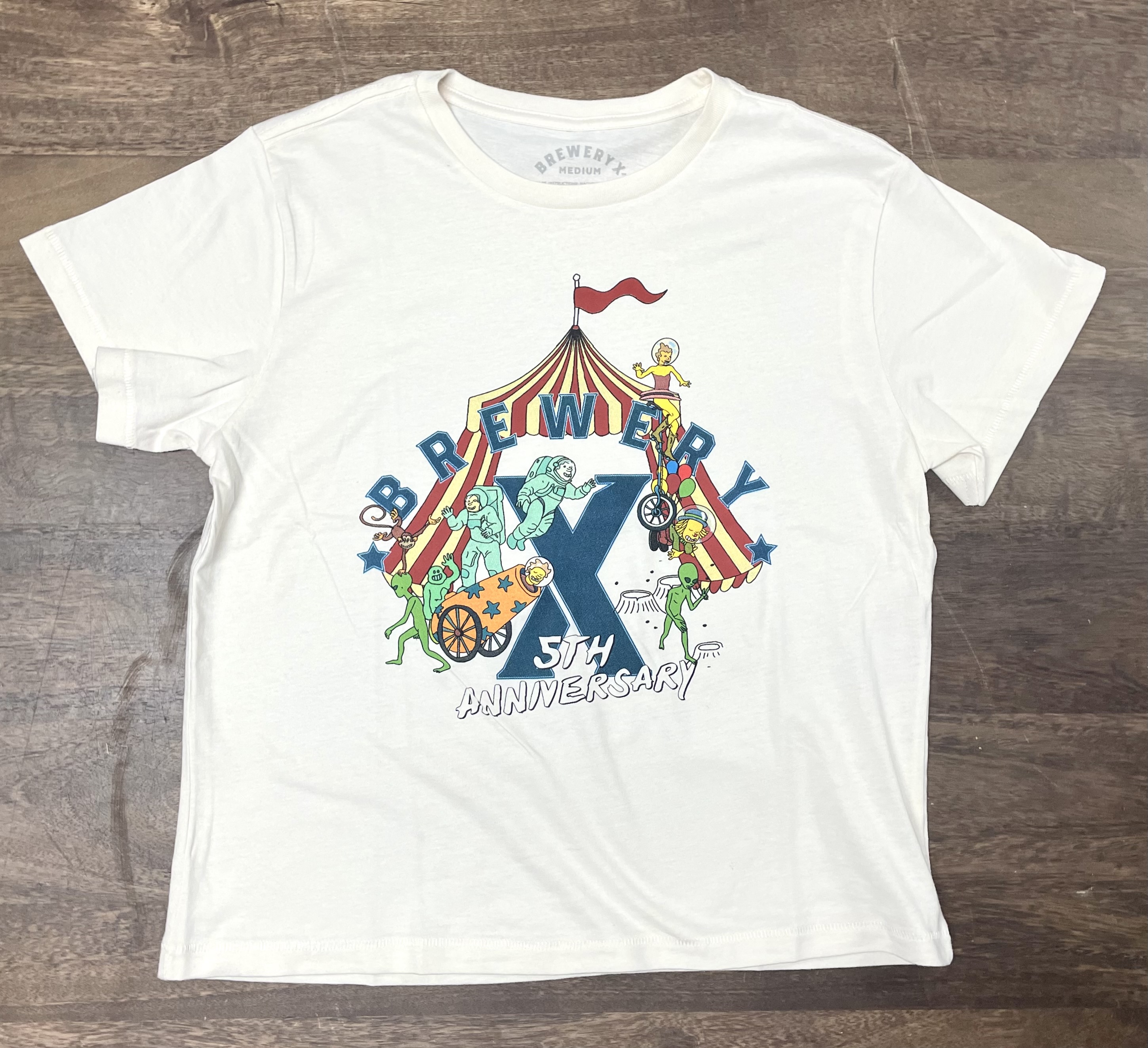 Women's 5th Anniversary Shirt- White