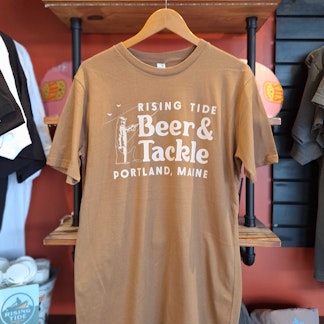Beer & Tackle Light Brown Tee