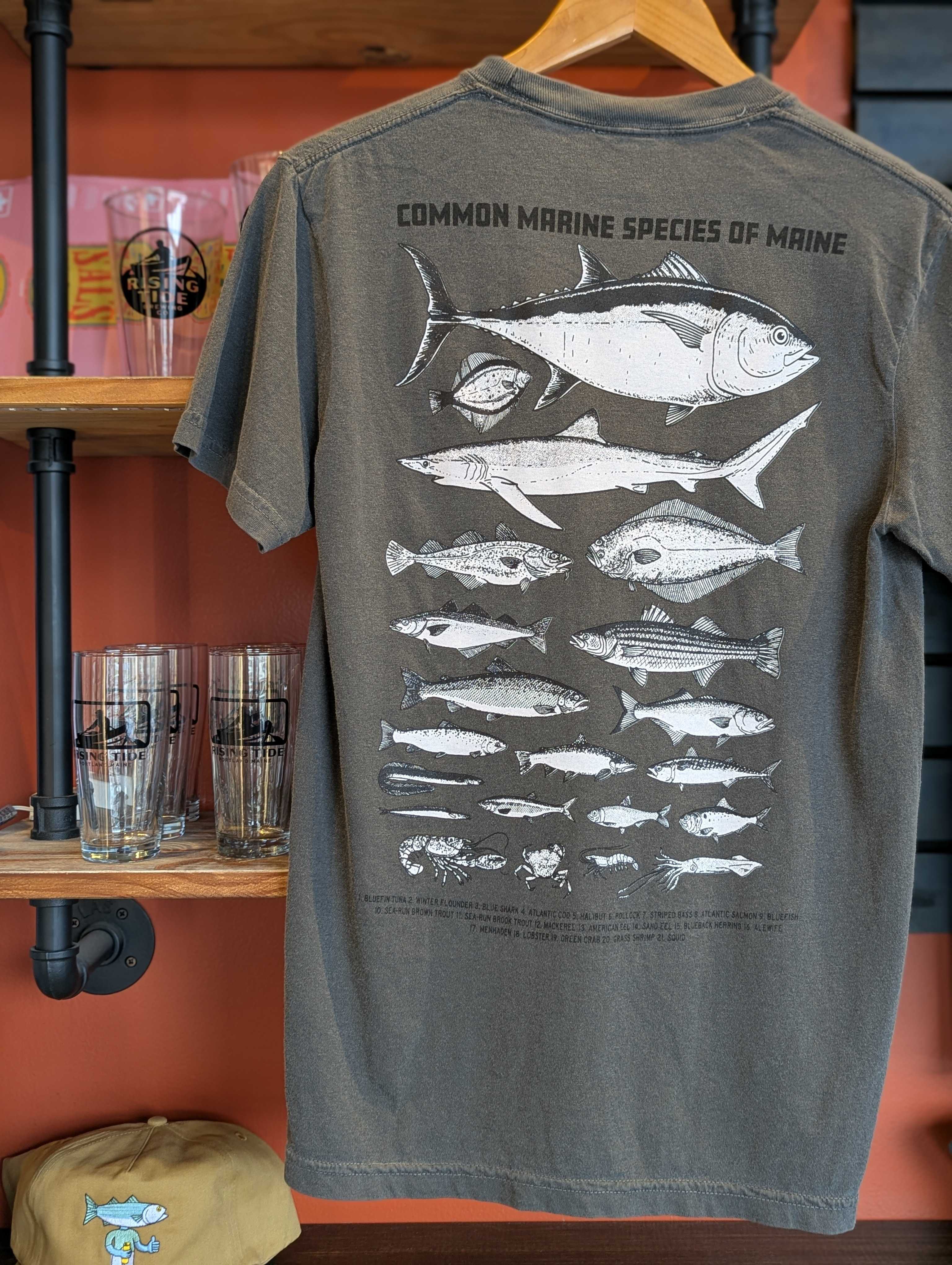 Maine Fish Pocket Tee
