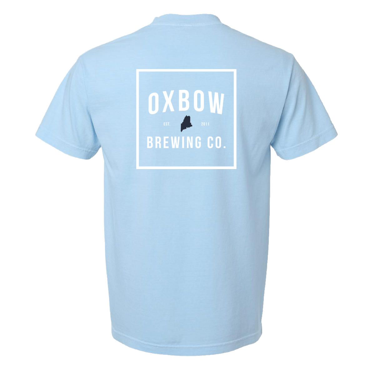 Light Blue Maine Logo Tee