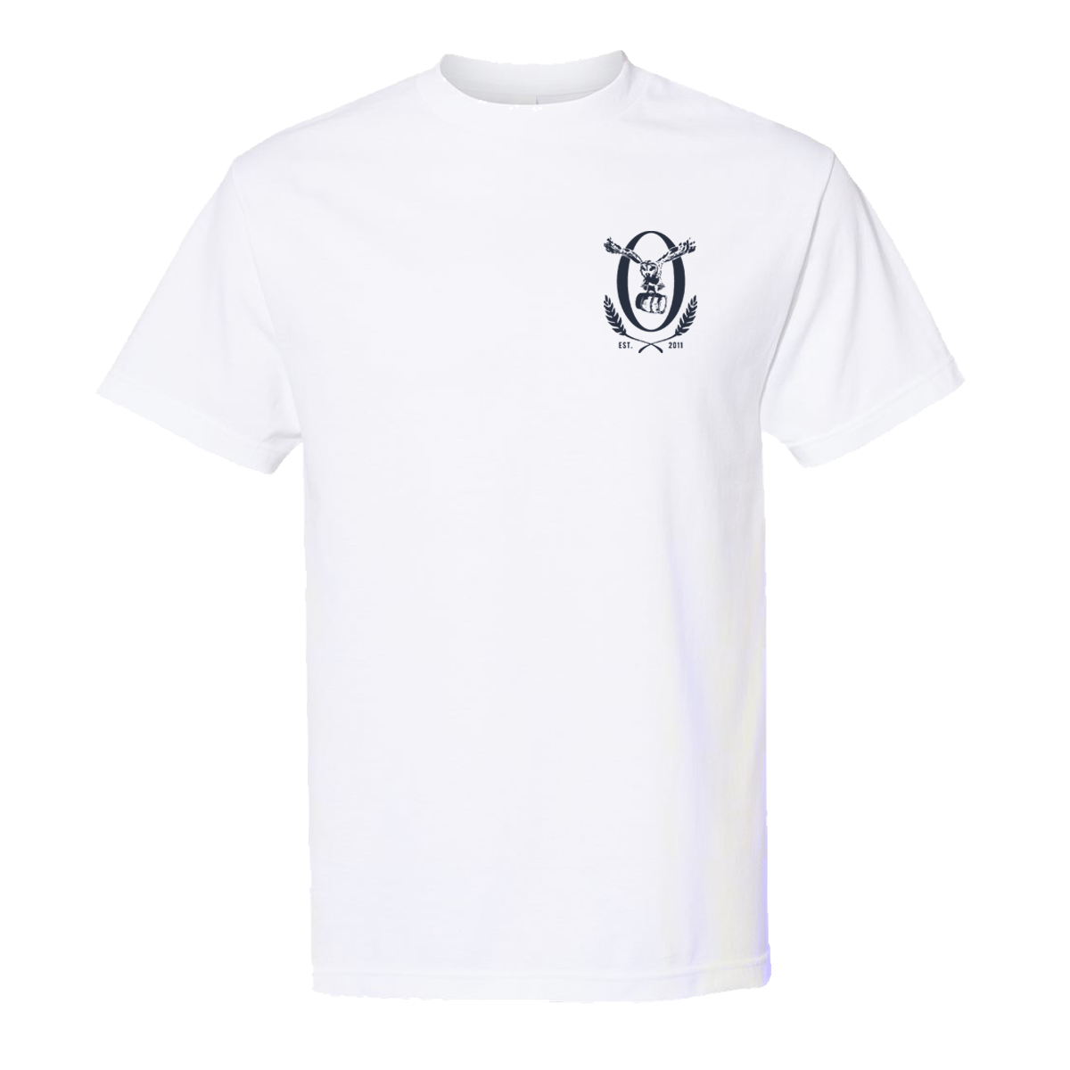 White Maine Logo Tee