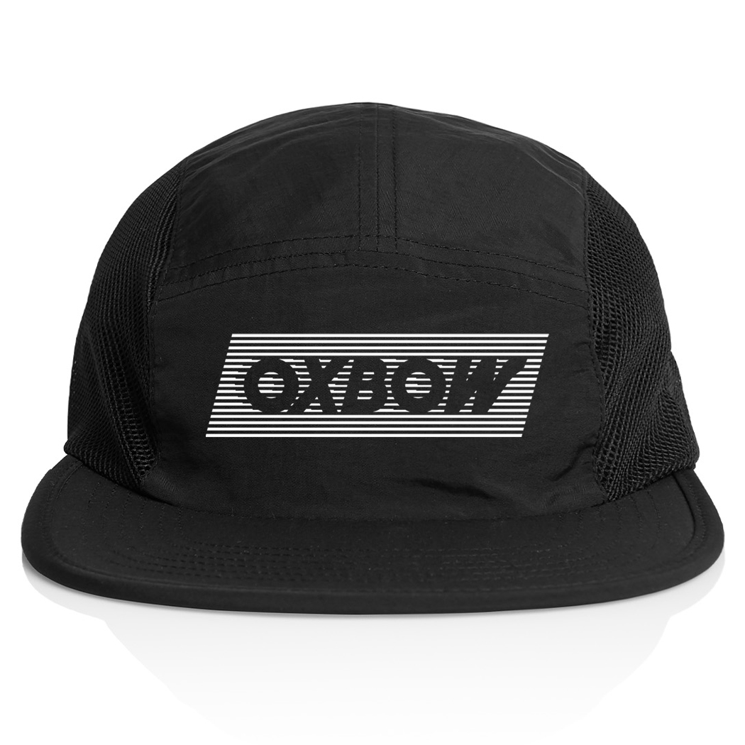 Black Five Panel Active Cap