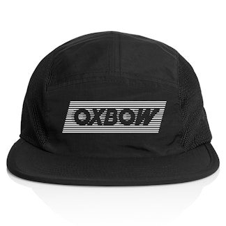 Black Five Panel Active Cap