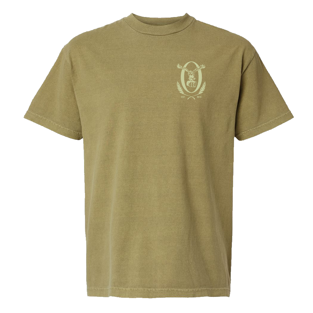 Army Green Maine Logo Tee