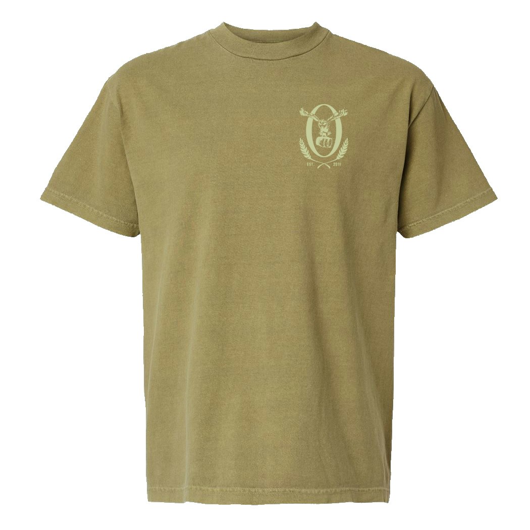 Army Green Maine Logo Tee