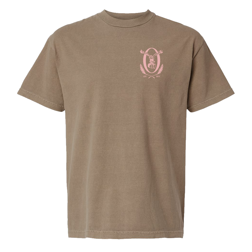 Faded Brown Maine Logo Tee