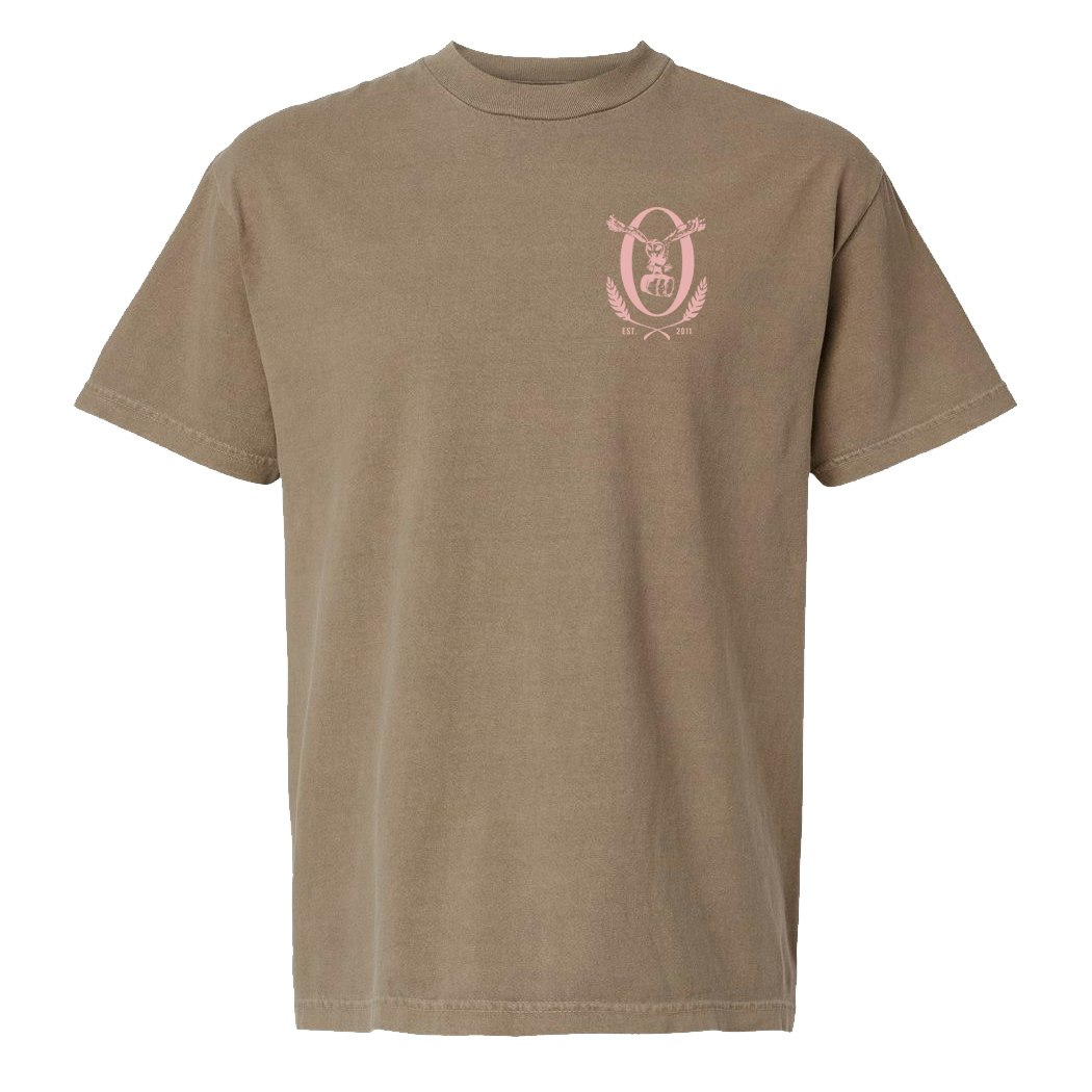 Faded Brown Maine Logo Tee