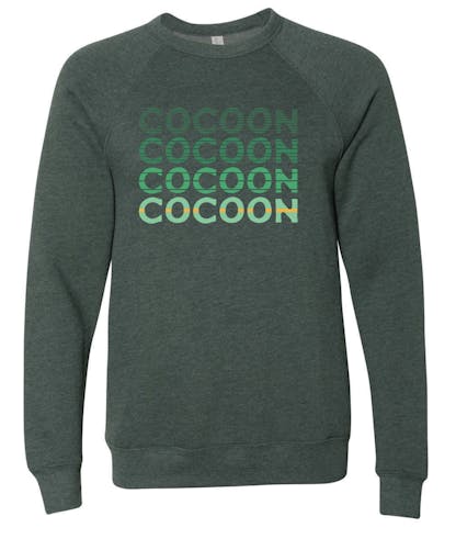 Repeating Cocoon Green crewneck sweatshirt
