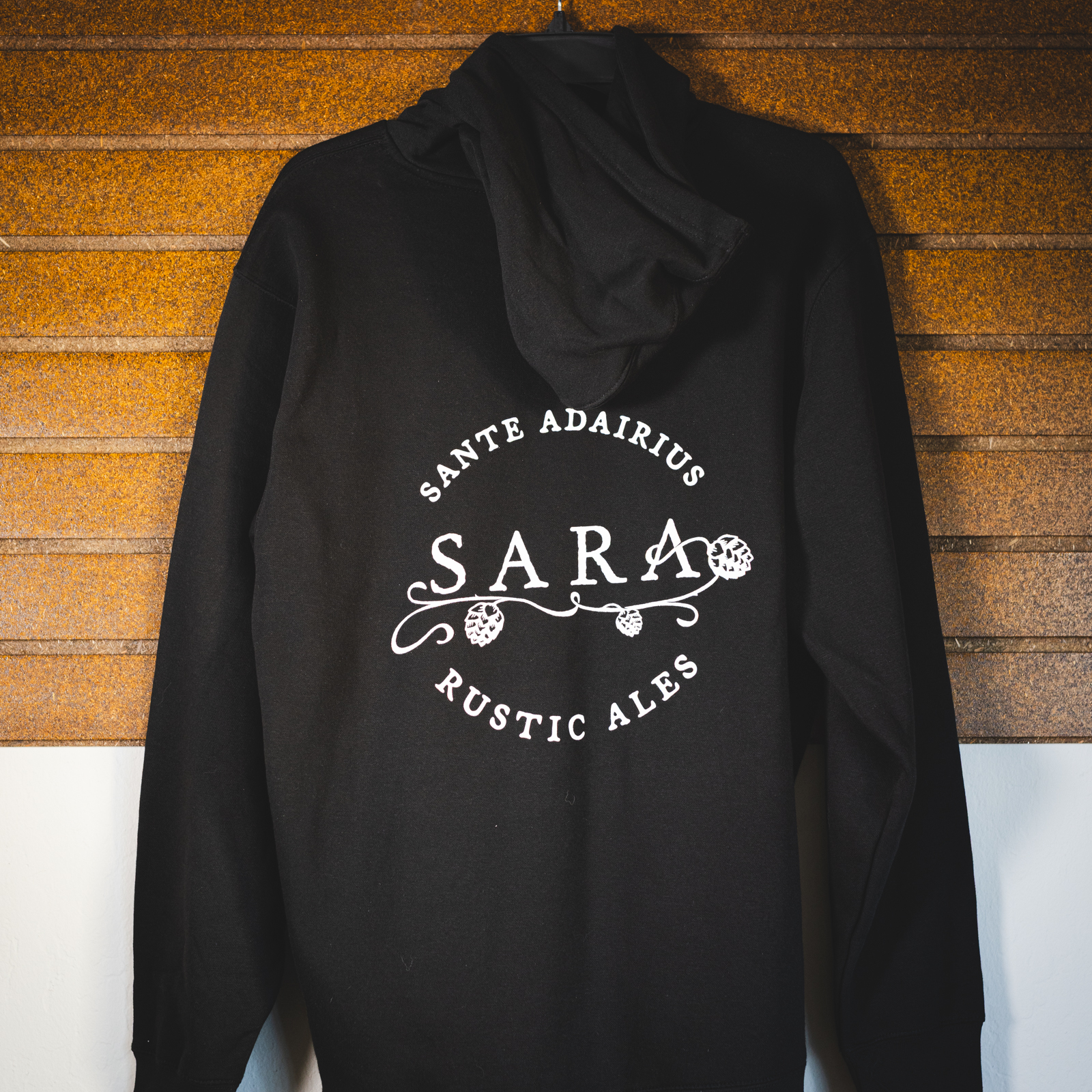 Black SARA Logo Hoodie