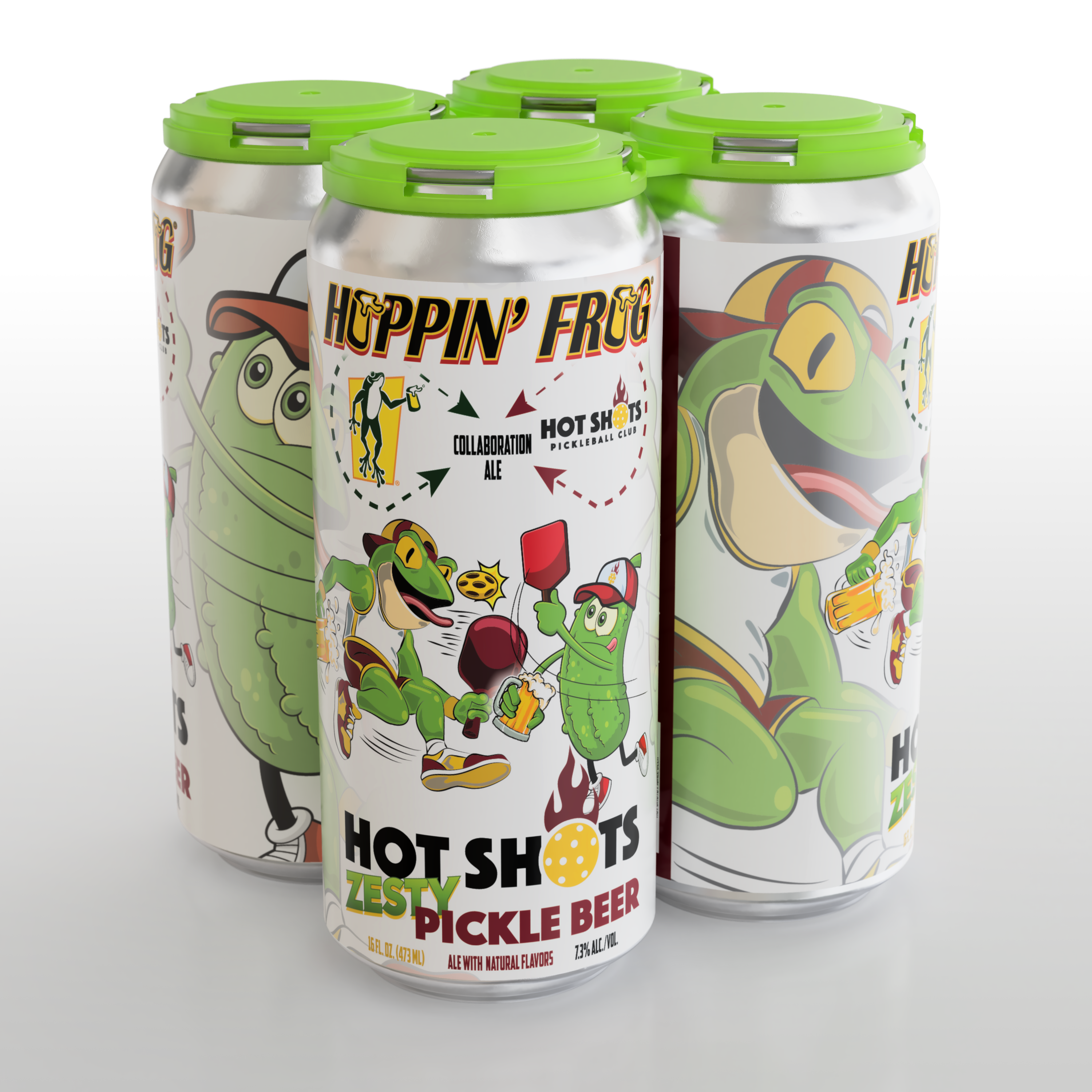 Hot Shots Zesty Pickle Beer 4-pack