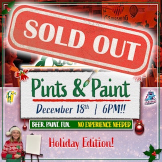 Pints and Paint at Hoppin’ Frog Brewery - Thursday, December 18th 6pm