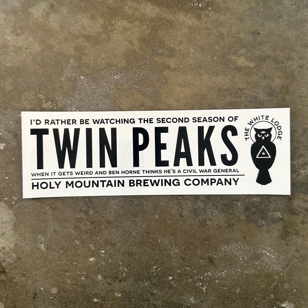 White Lodge Bumper Sticker