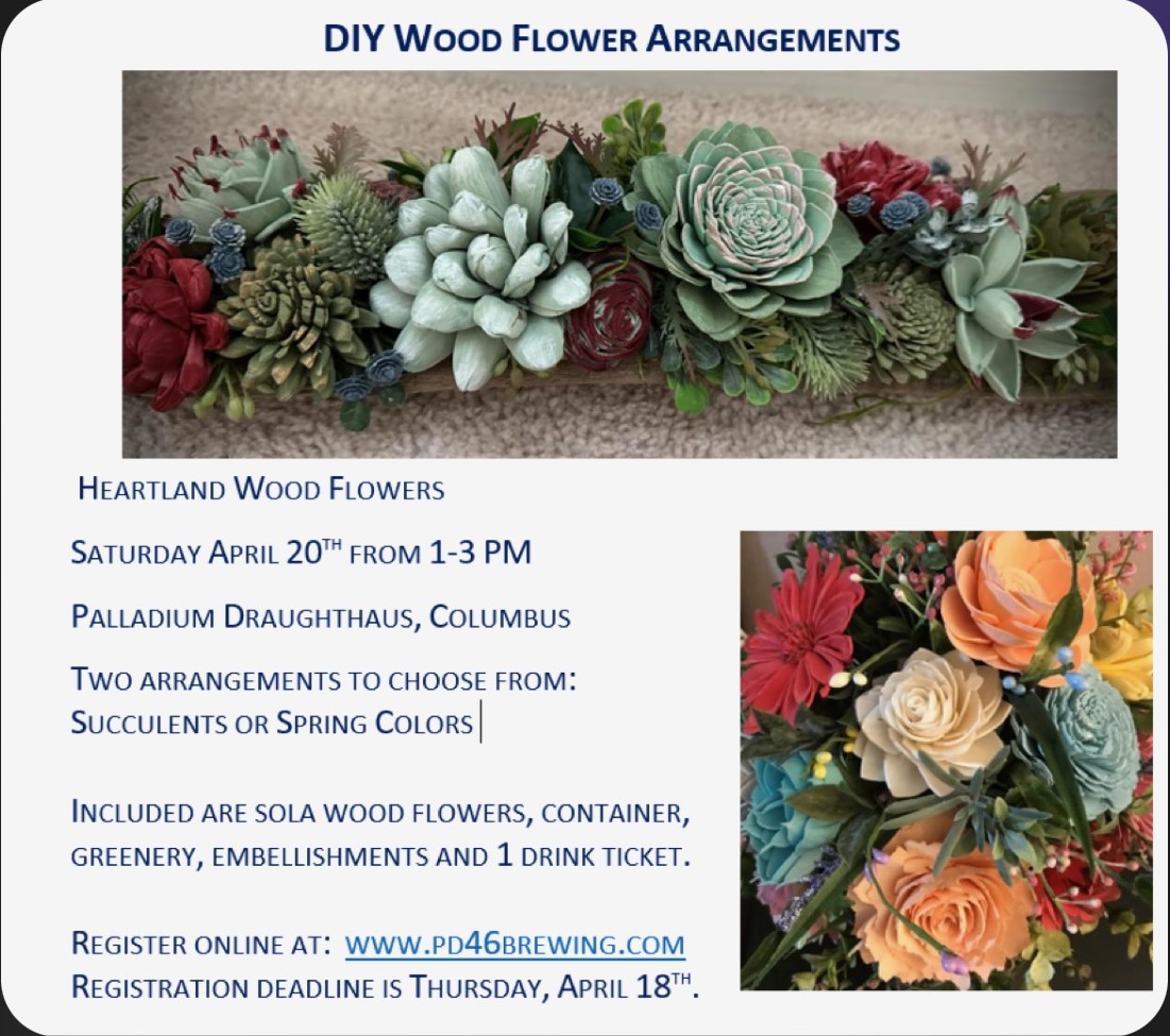 DIY Wood Flower Class
