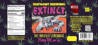 Extinct Lemonade Label