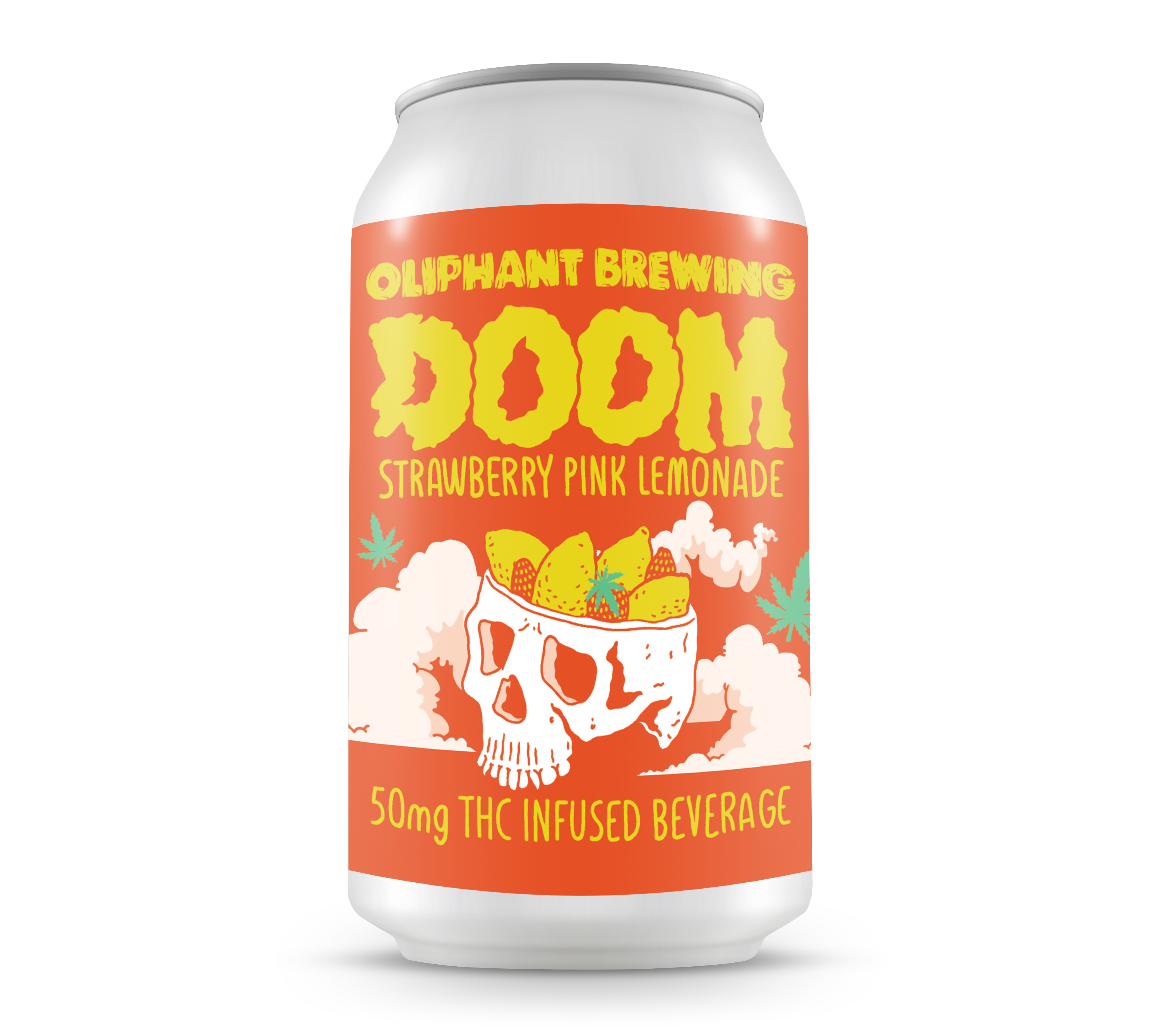 Doom Pink Lemonade can mockup