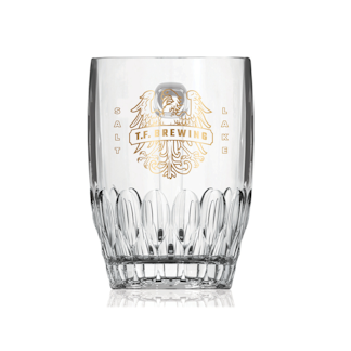 A pub mug straight from Germany with gold printing of our logo.