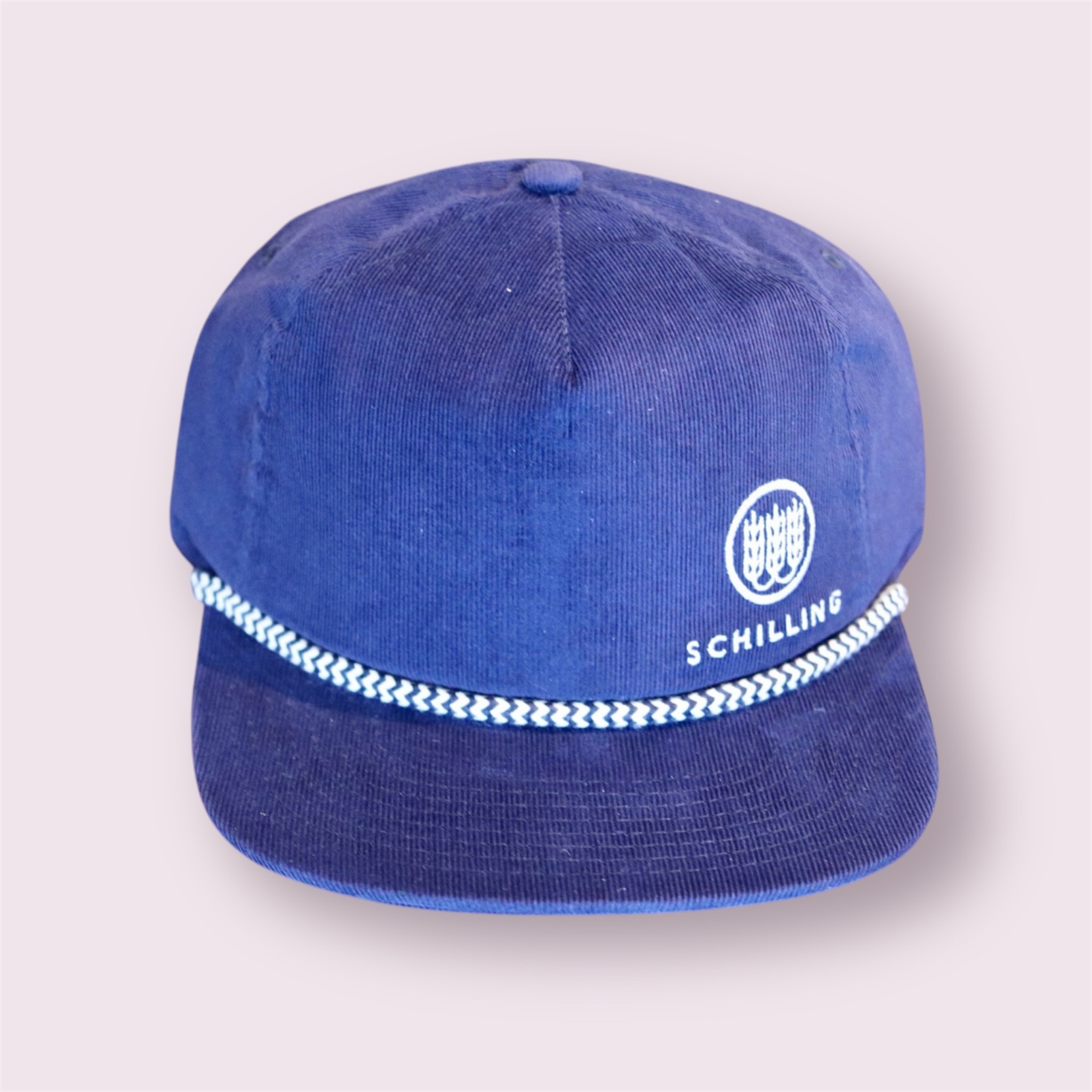 Blue Corduroy Rope Hat