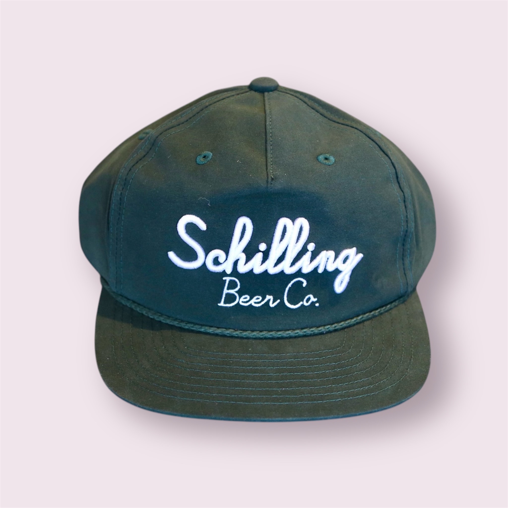 Green Schilling Script Rope hat