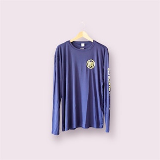 Sport Tec Long Sleeve Shirt - Navy/Yellow