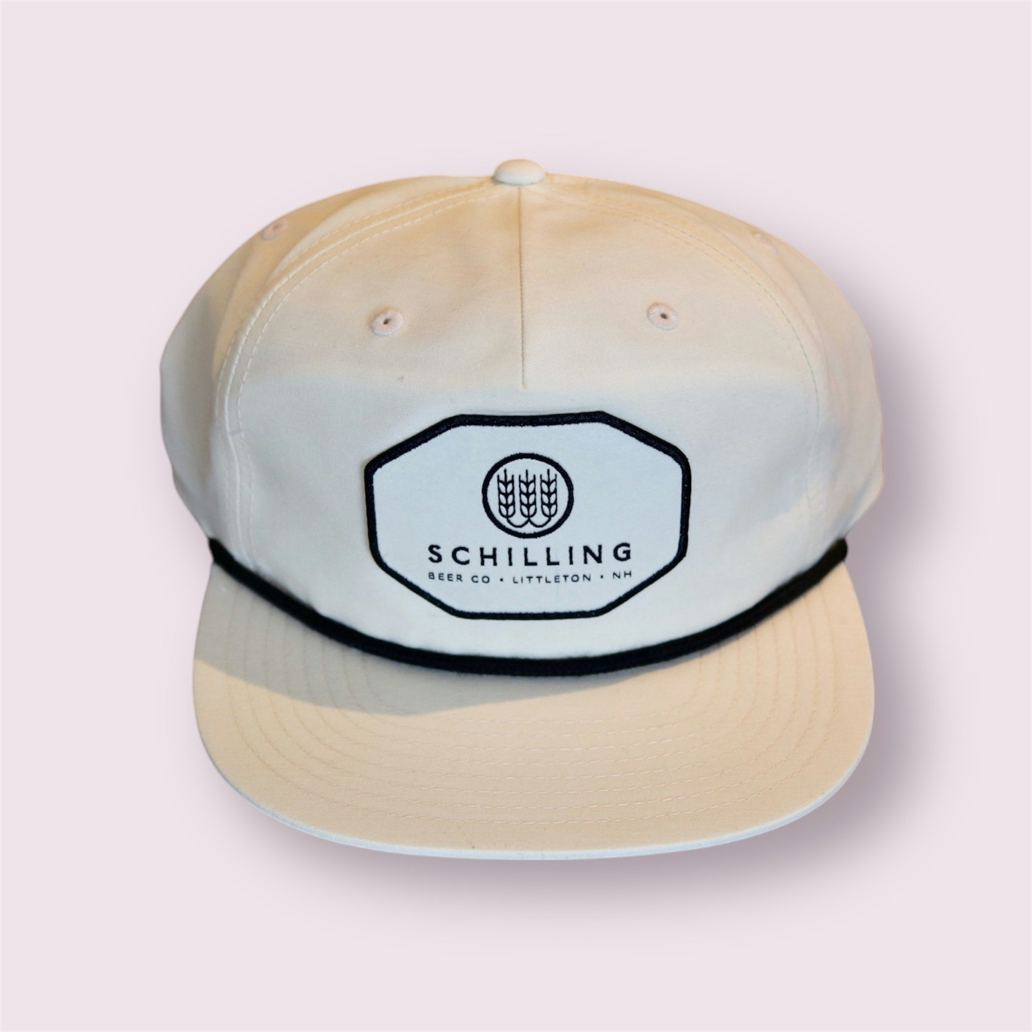 White Octagon Rope hat