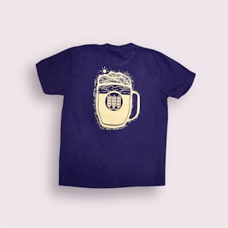 Mountain Mug T-Shirt - Blue