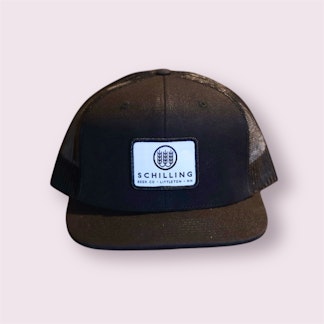 Solid Black Trucker