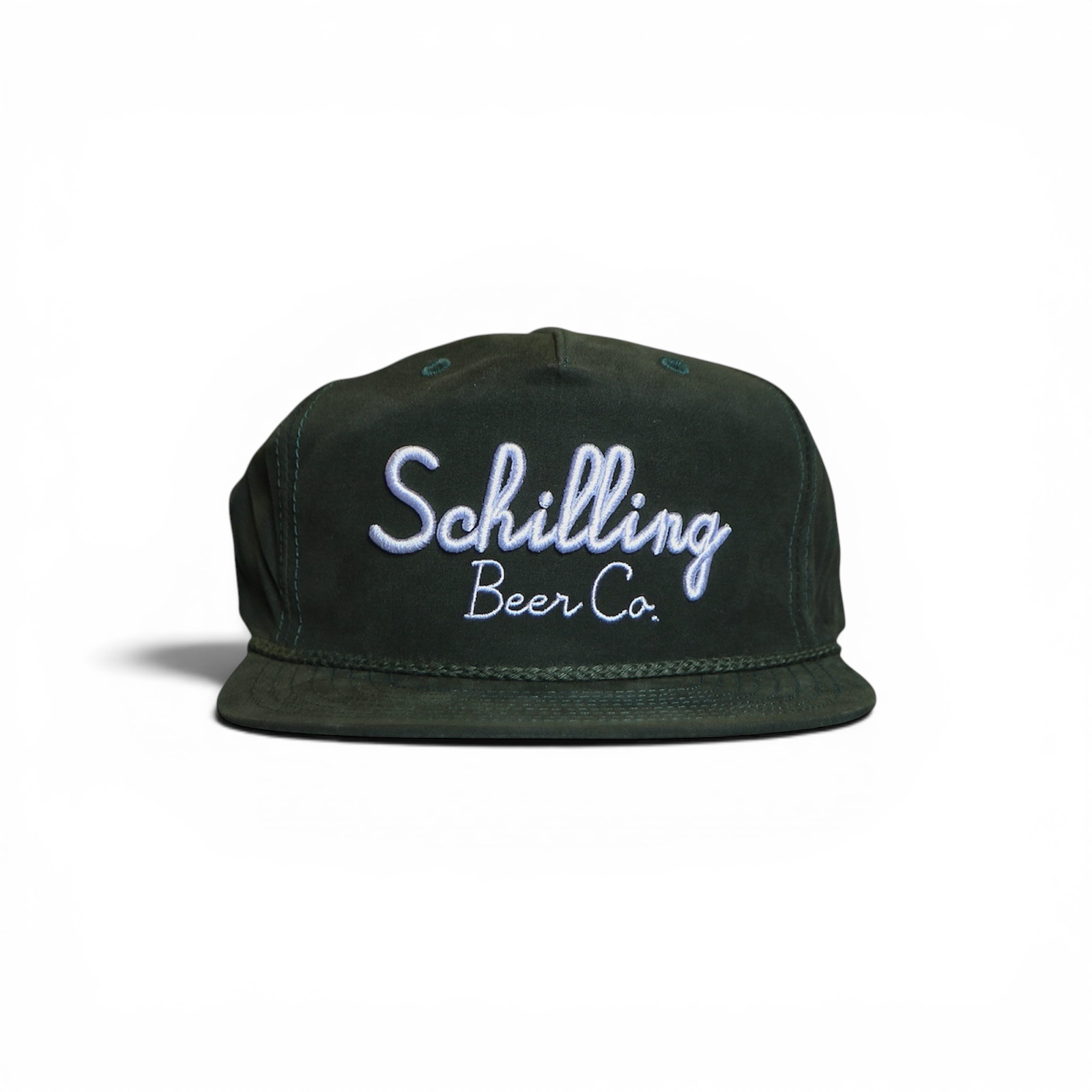 Green Schilling Script Rope hat