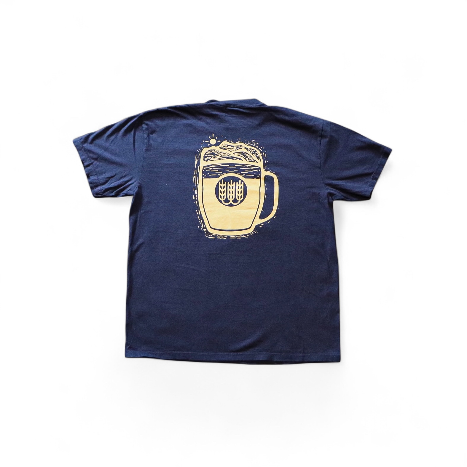 Mountain Mug T-Shirt - Blue