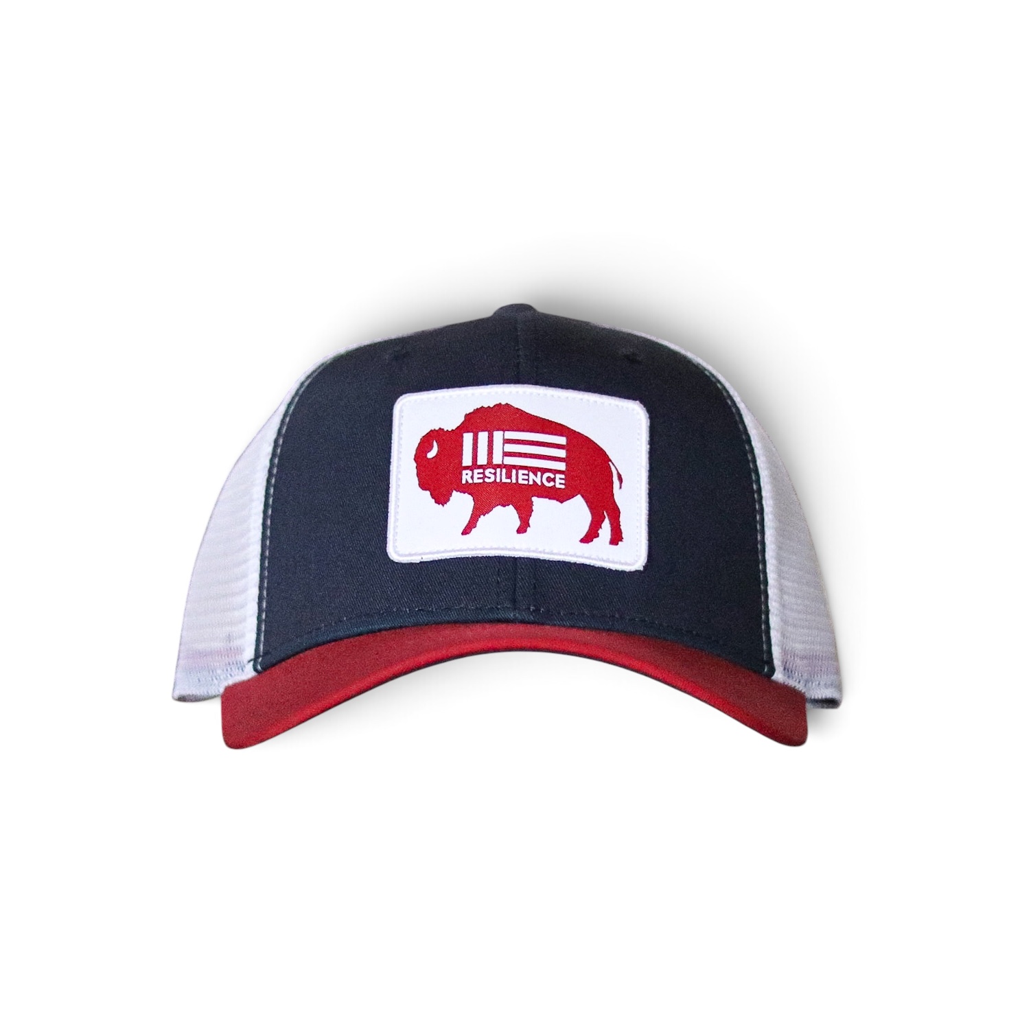 Resilience Trucker Hat - Red/Navy/White