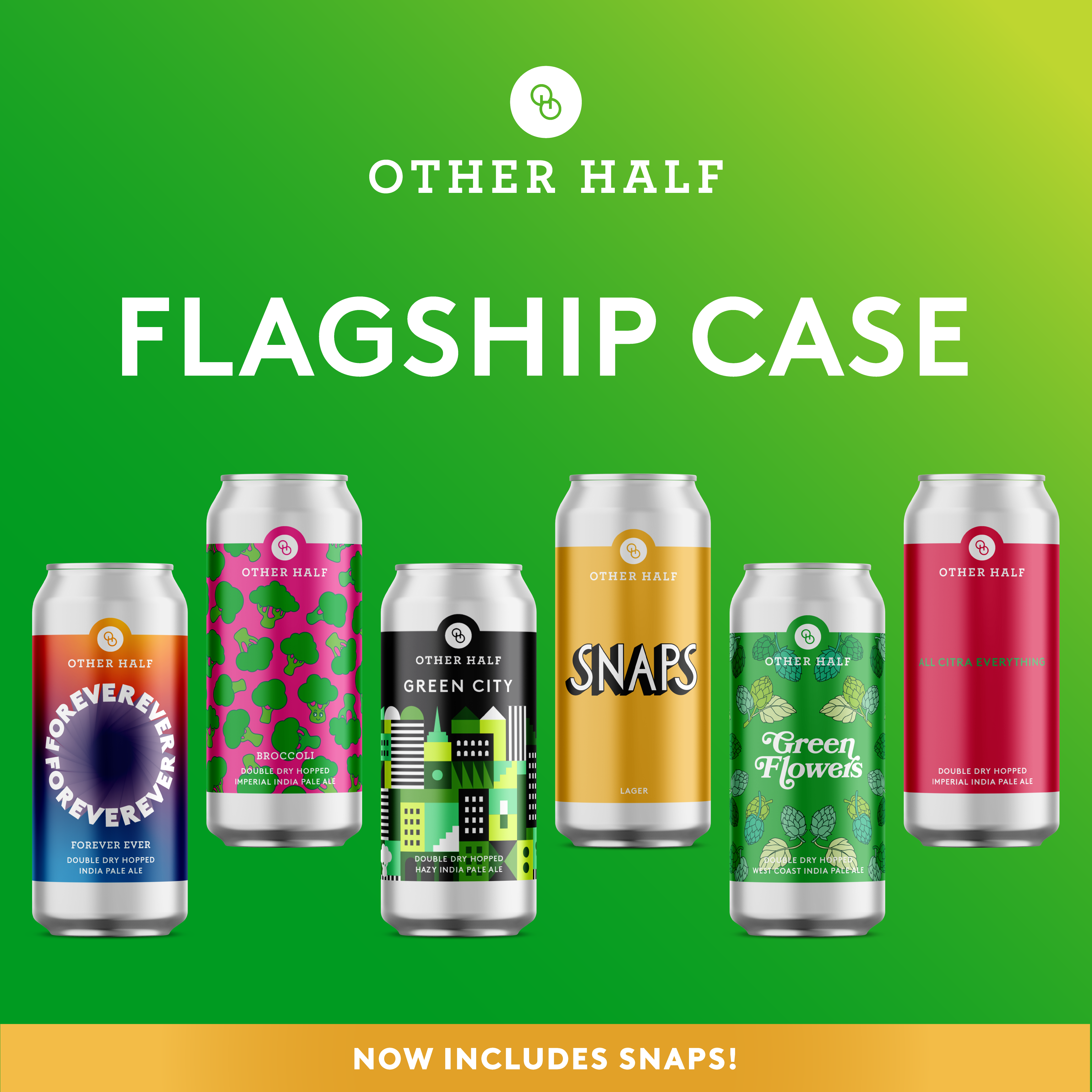 Flagship Case graphic with Snaps banner at bottom