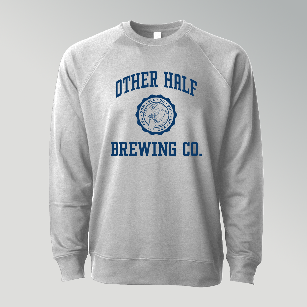 collegiate crewneck grey