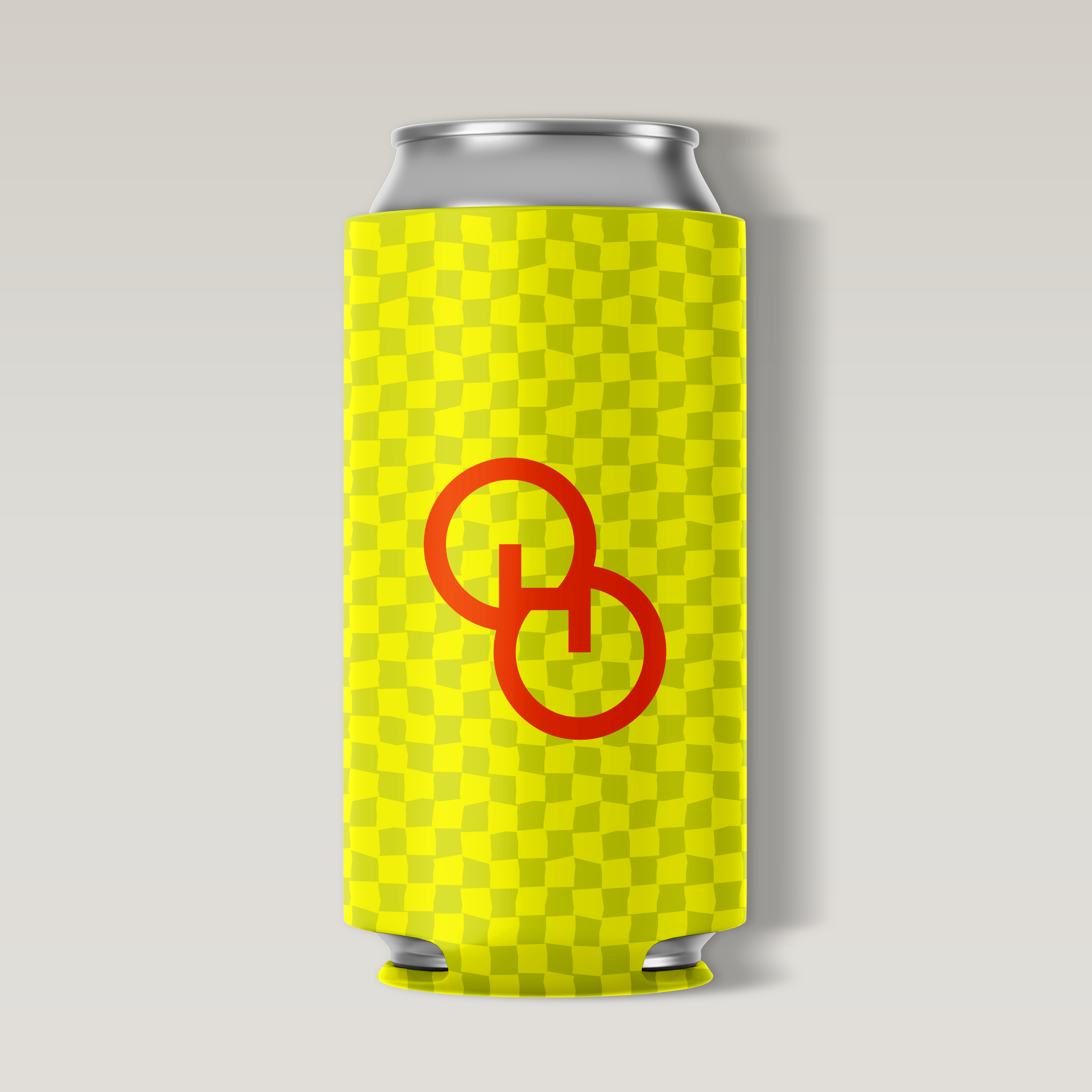 12th anniversary koozie yellow