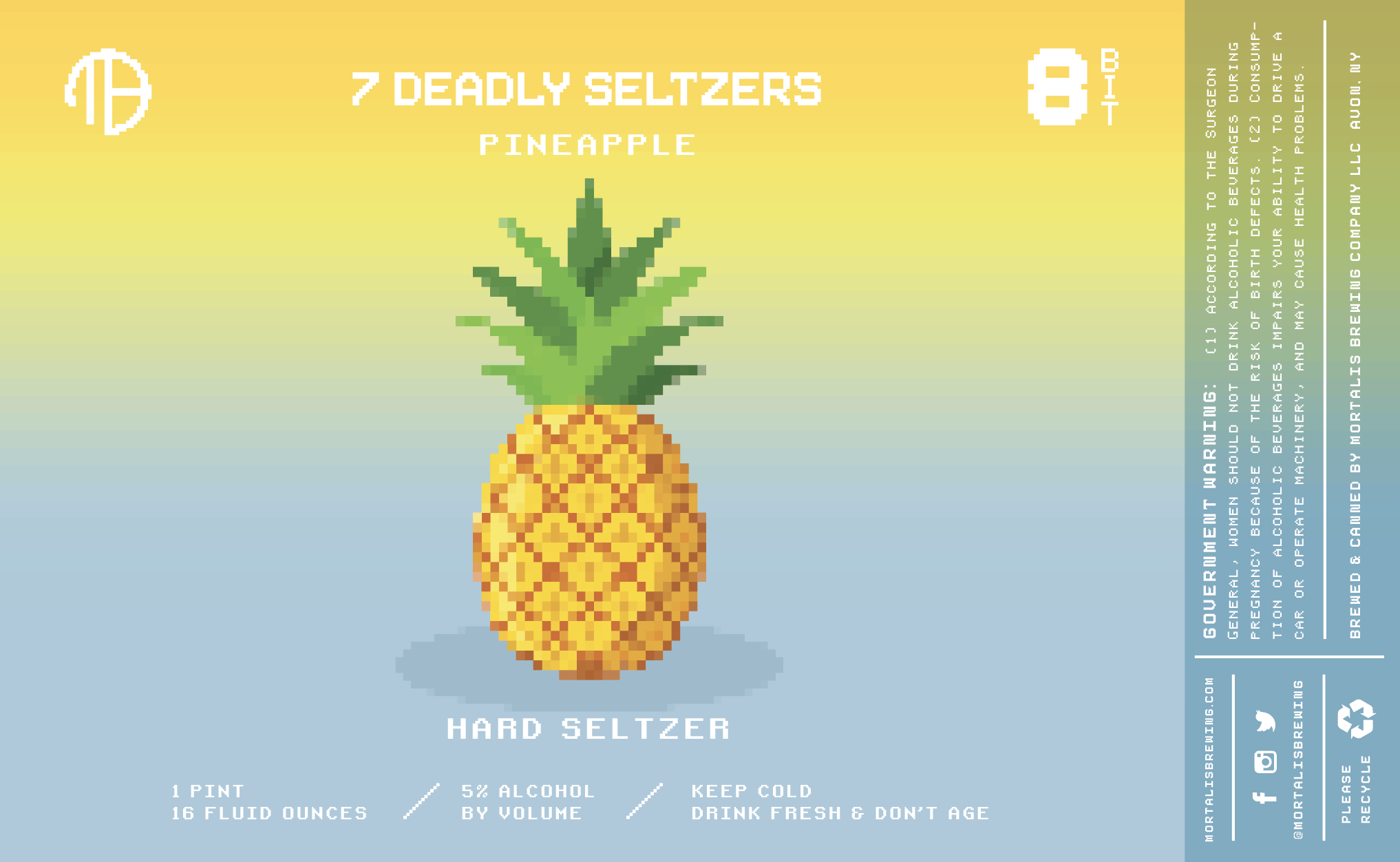 7 Deadly Seltzers | Pineapple Label