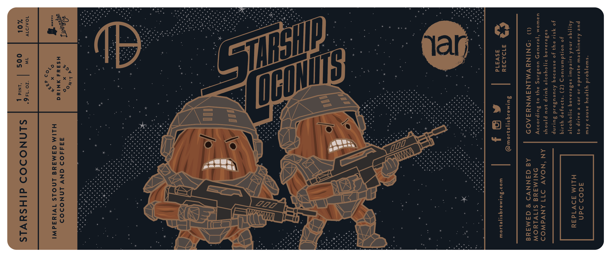 Starship Coconut Label