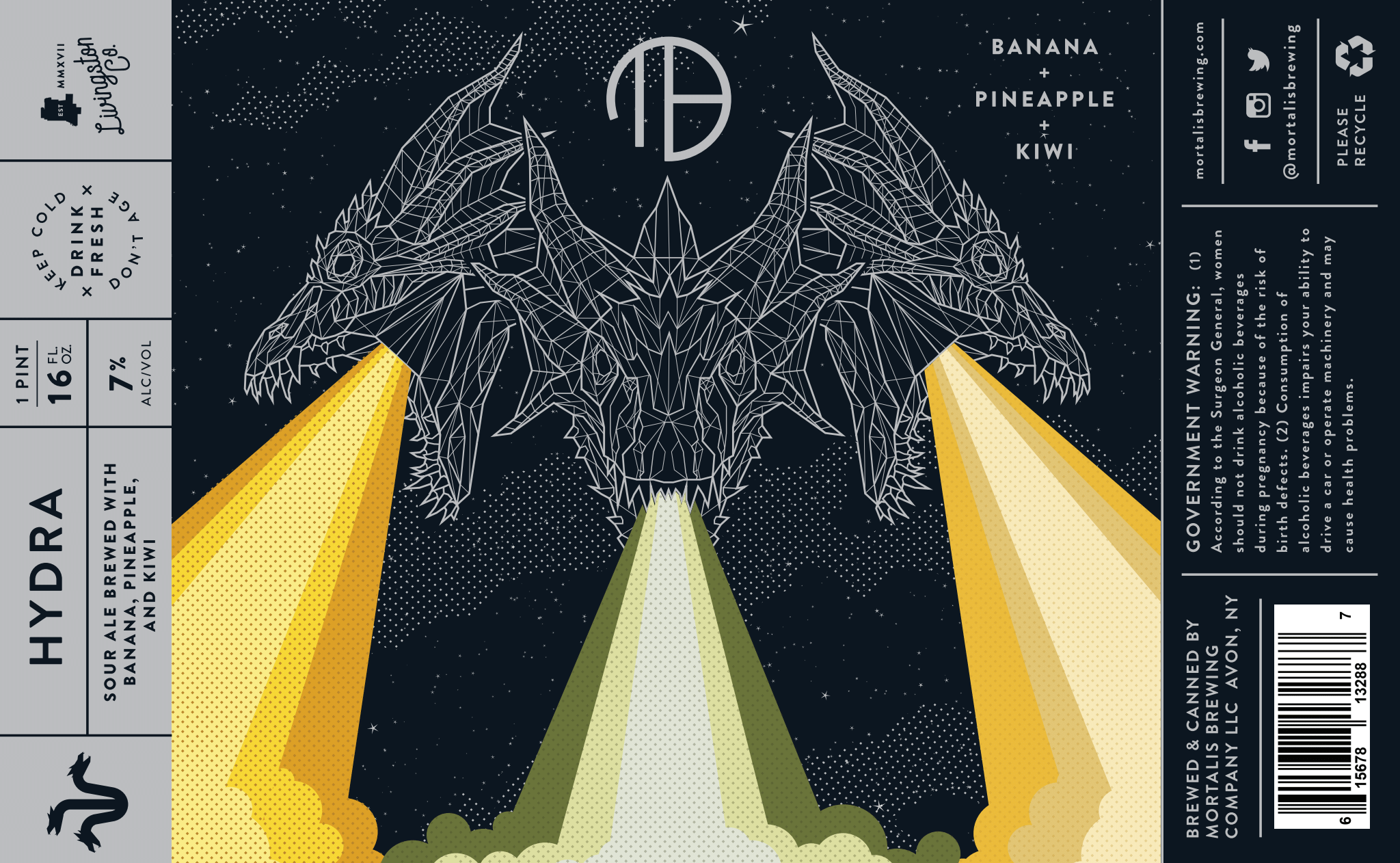 Hydra | Banana Pineapple Kiwi Label