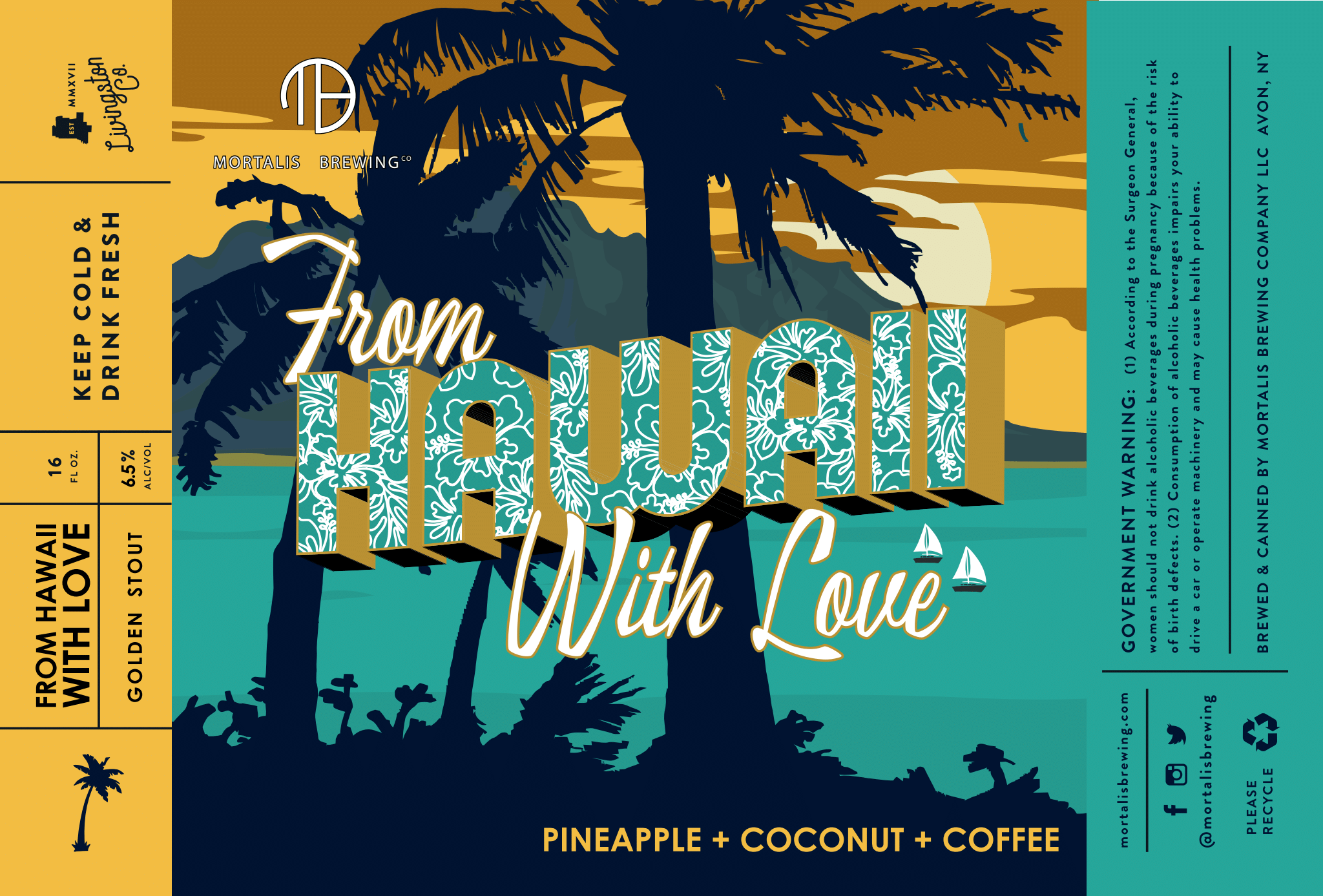 From Hawaii With Love Label